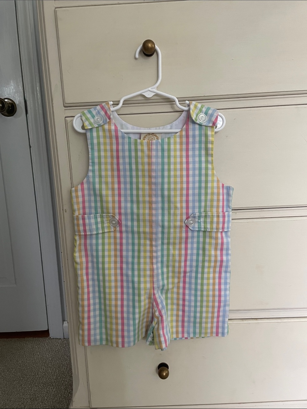 The Beaufort Bonnet Company Pastel Gingham Shortall
